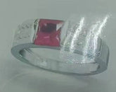 Sterling Silver Semi Mount Ring Setting Princess SQ 6X6mm - Syzjewelry